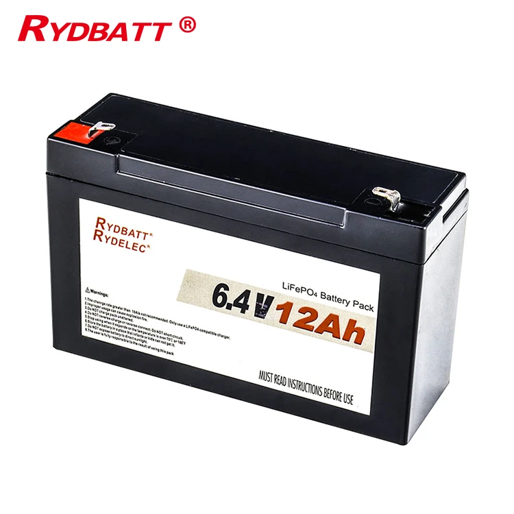 6.4V 12Ah LiFePO₄ Battery Pack factory
